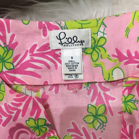 Lilly Pulitzer embroidered Tunic size S - Picture 3 of 3